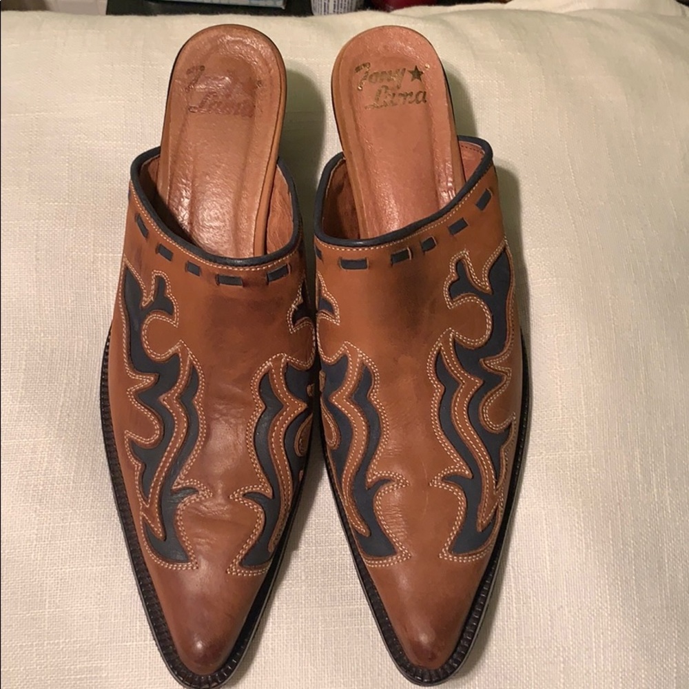 Tony Lama Ladies Size 11 Slip on Boots Cowgirl
